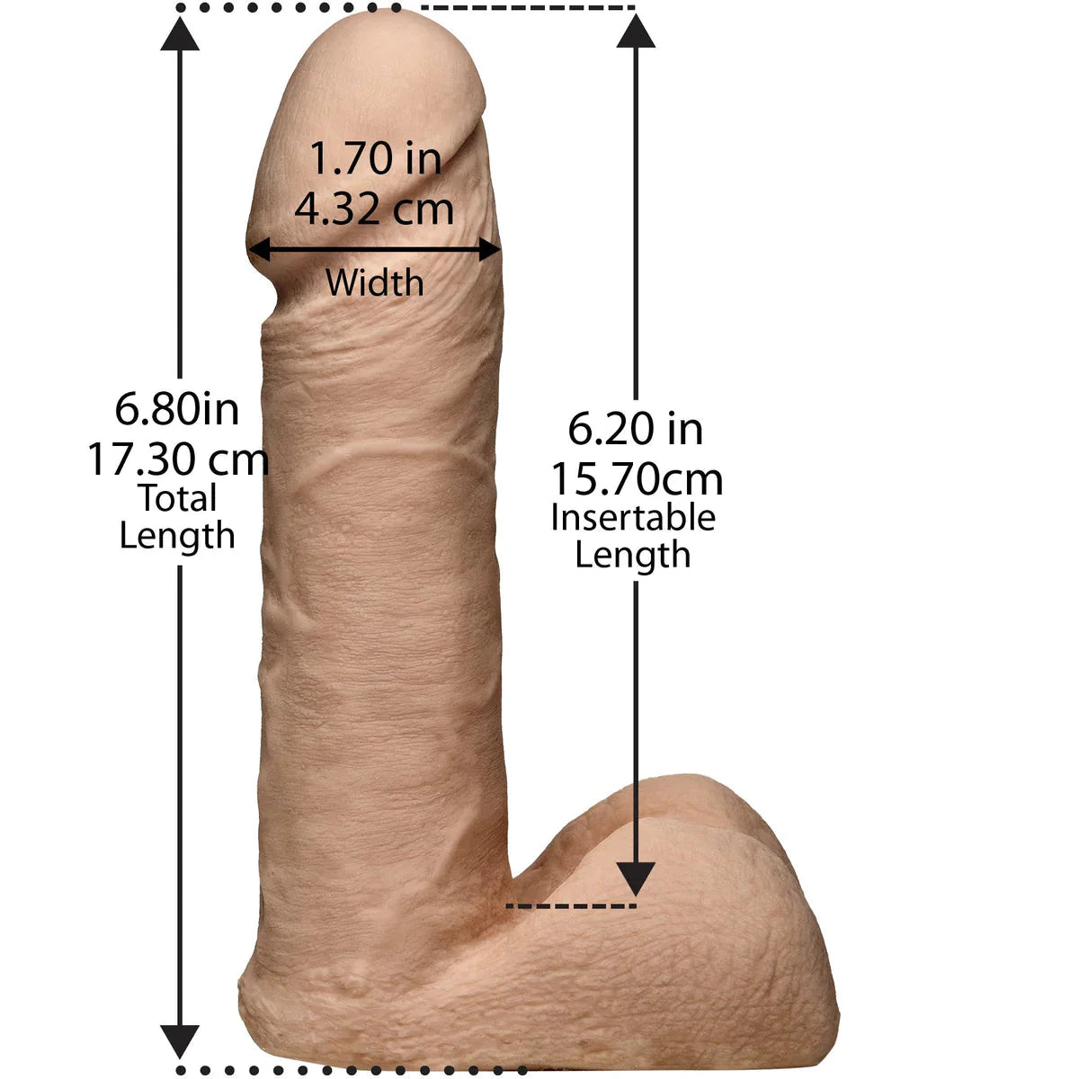 Vac-U-Lock Ultraskyn Cock with Ultra Harness