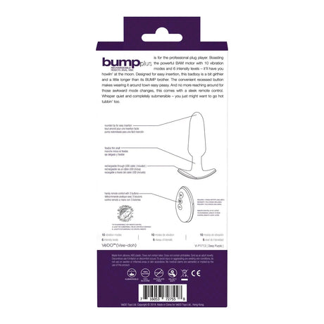 VeDO Bump Plus Rechargeable Remote Control Vibe