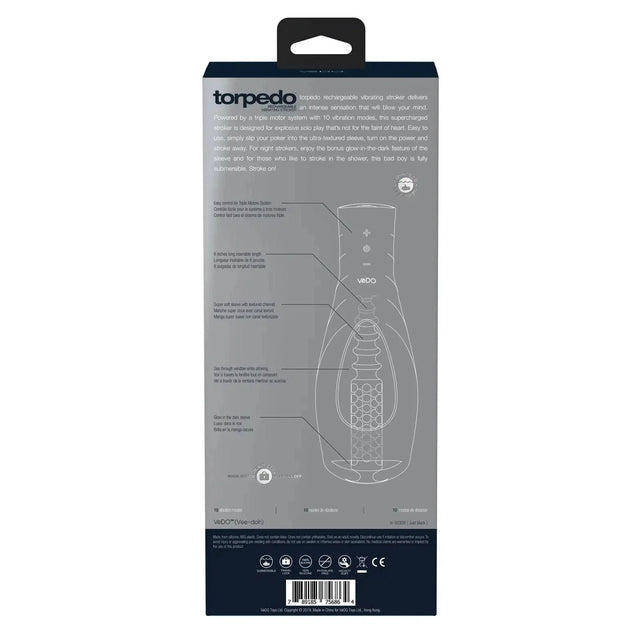 VeDO Torpedo Vibrating Rechargeable Stroker