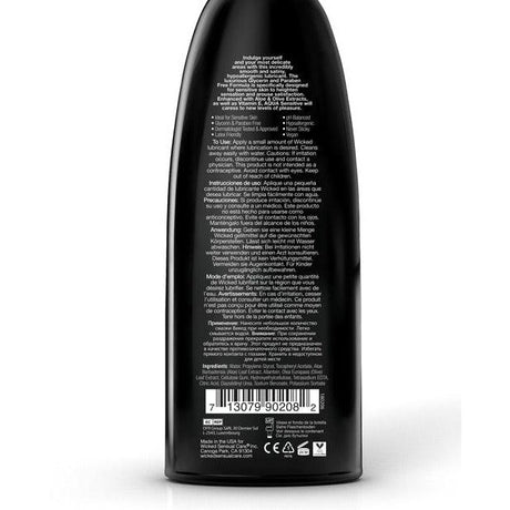 Wicked Aqua Sensitive Hypoallergenic Water Based Lubricant - 8 oz