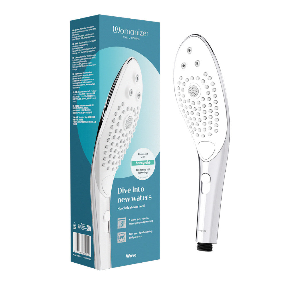 Womanizer Wave Shower Head & Water Massage Clitoral Stimulator