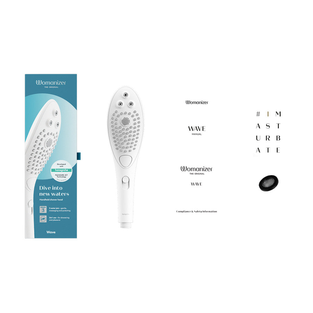 Womanizer Wave Shower Head & Water Massage Clitoral Stimulator