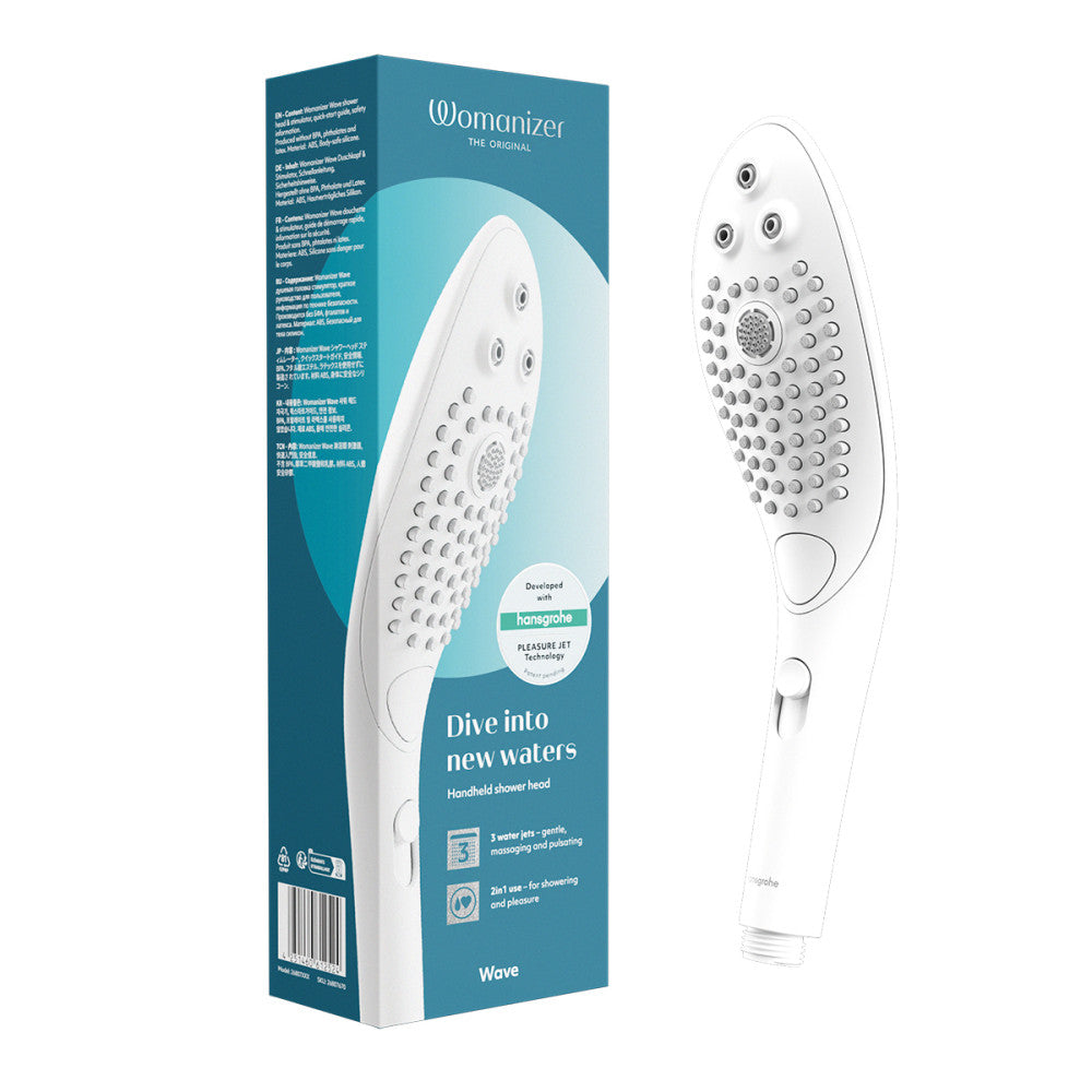 Womanizer Wave Shower Head & Water Massage Clitoral Stimulator