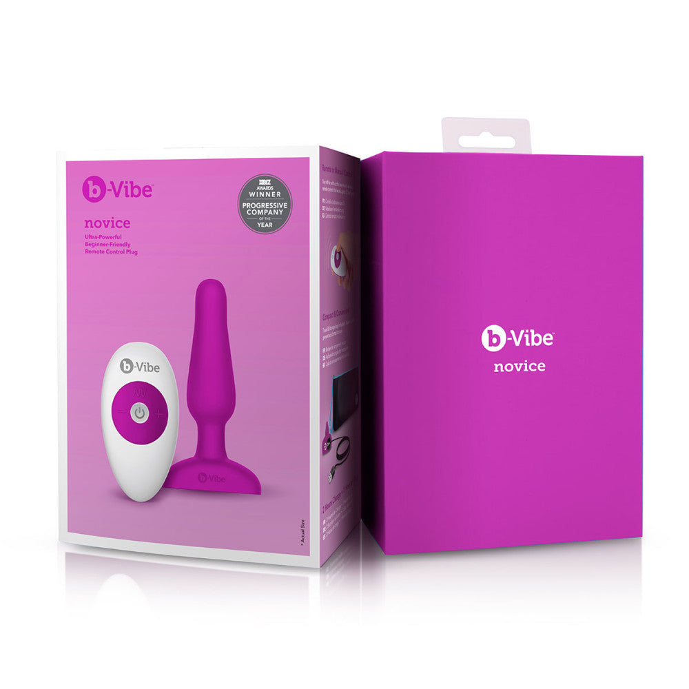 b-Vibe Novice Vibrating Silicone Butt Plug