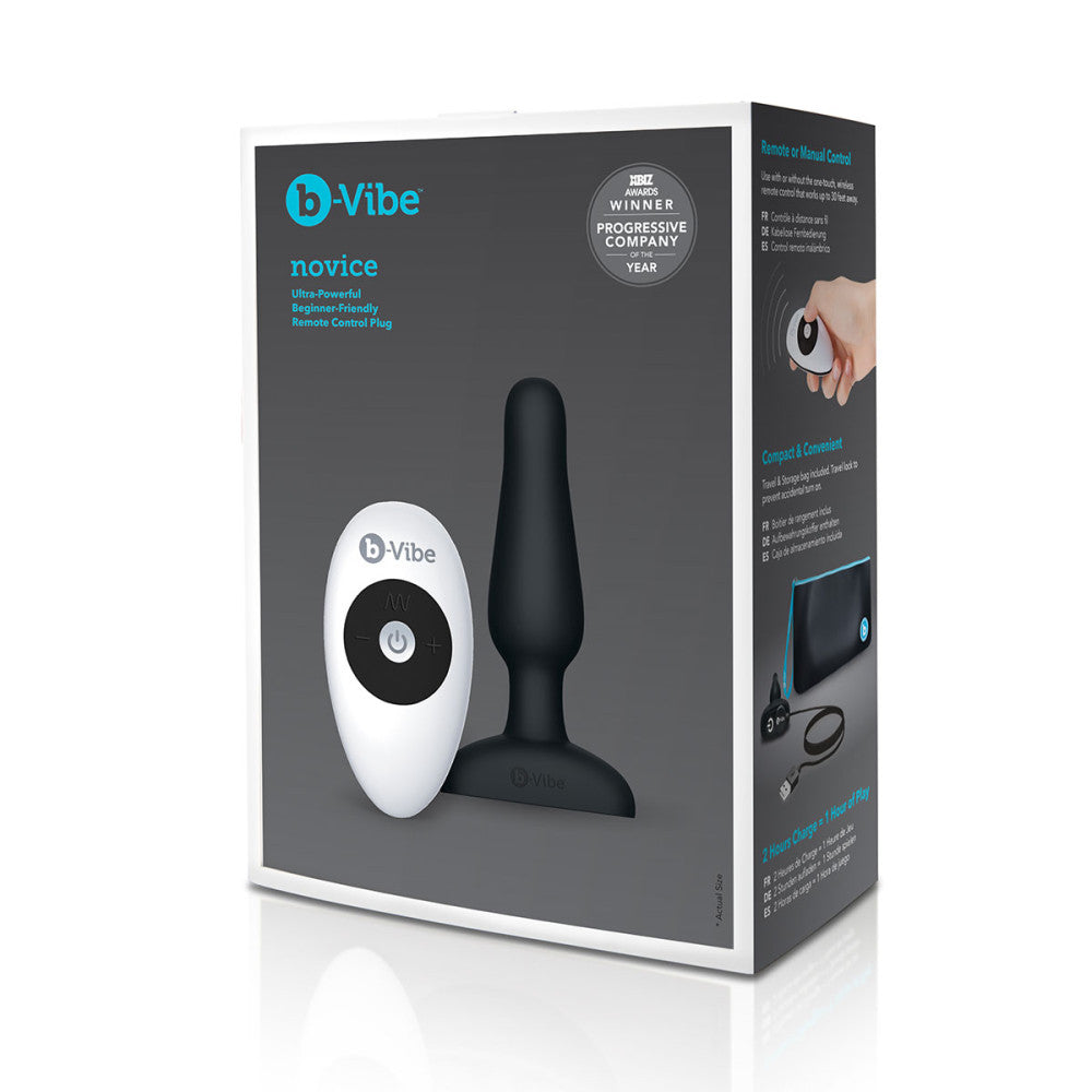 b-Vibe Novice Vibrating Silicone Butt Plug