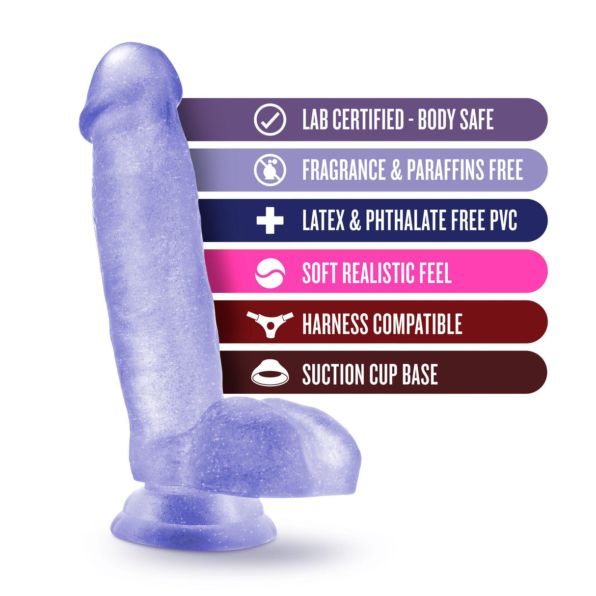 Blush B Yours Sweet N' Hard 1 Dildo with Suction Cup