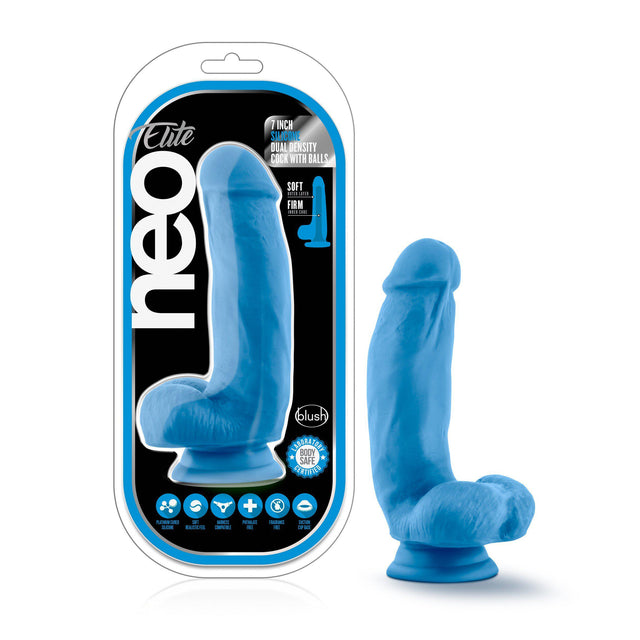 Blush Neo Elite Silicone Dual Density Cock