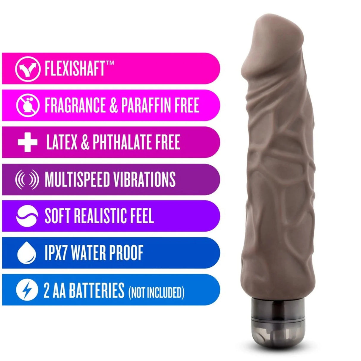 Blush X5 Plus Hard On Vibrating Dildo