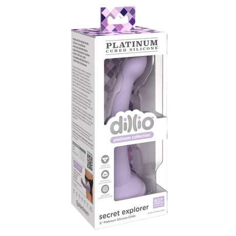 Dillio Platinum Secret Explorer Silicone Dildo