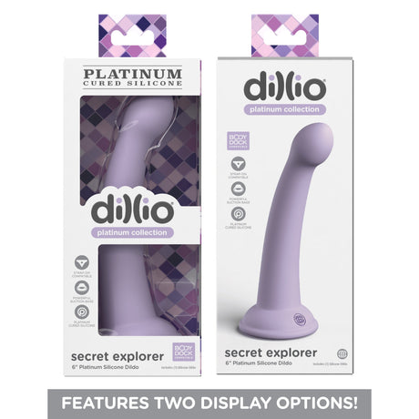 Dillio Platinum Secret Explorer Silicone Dildo