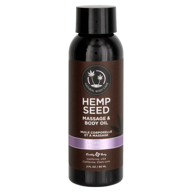 Earthly Body Hemp Seed Massage & Body Oil - 2 oz