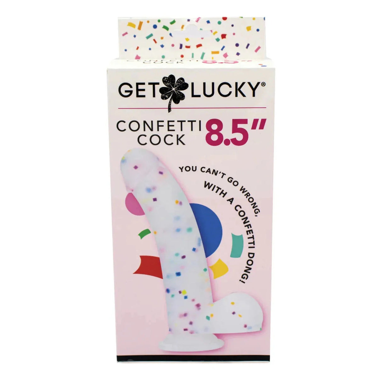 Get Lucky 8.5 Inch Real Skin Confetti Dildo