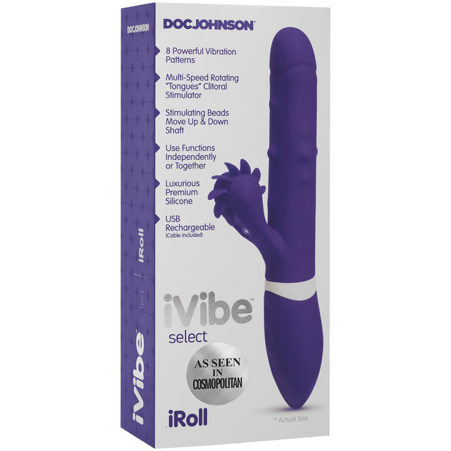 iVibe Select iRoll Rechargeable Rabbit Dildo
