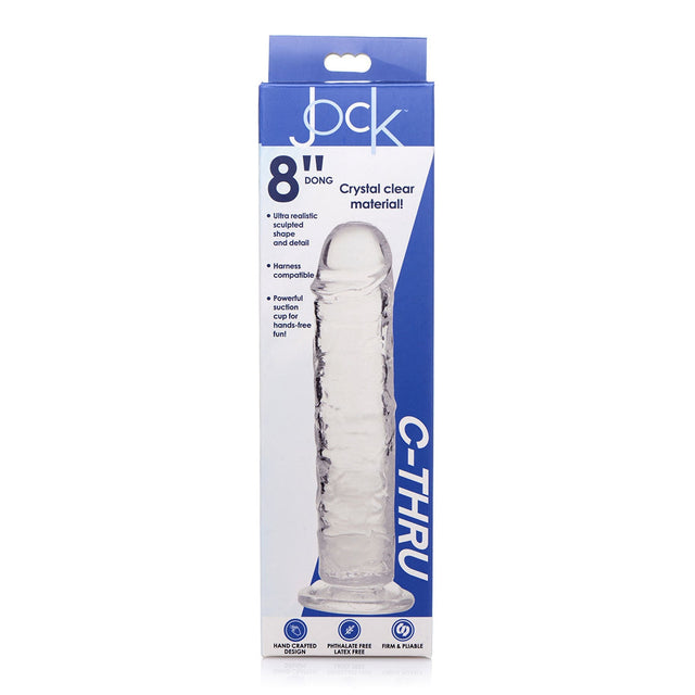 Jock C-thru 8 Inch Slim Dildo