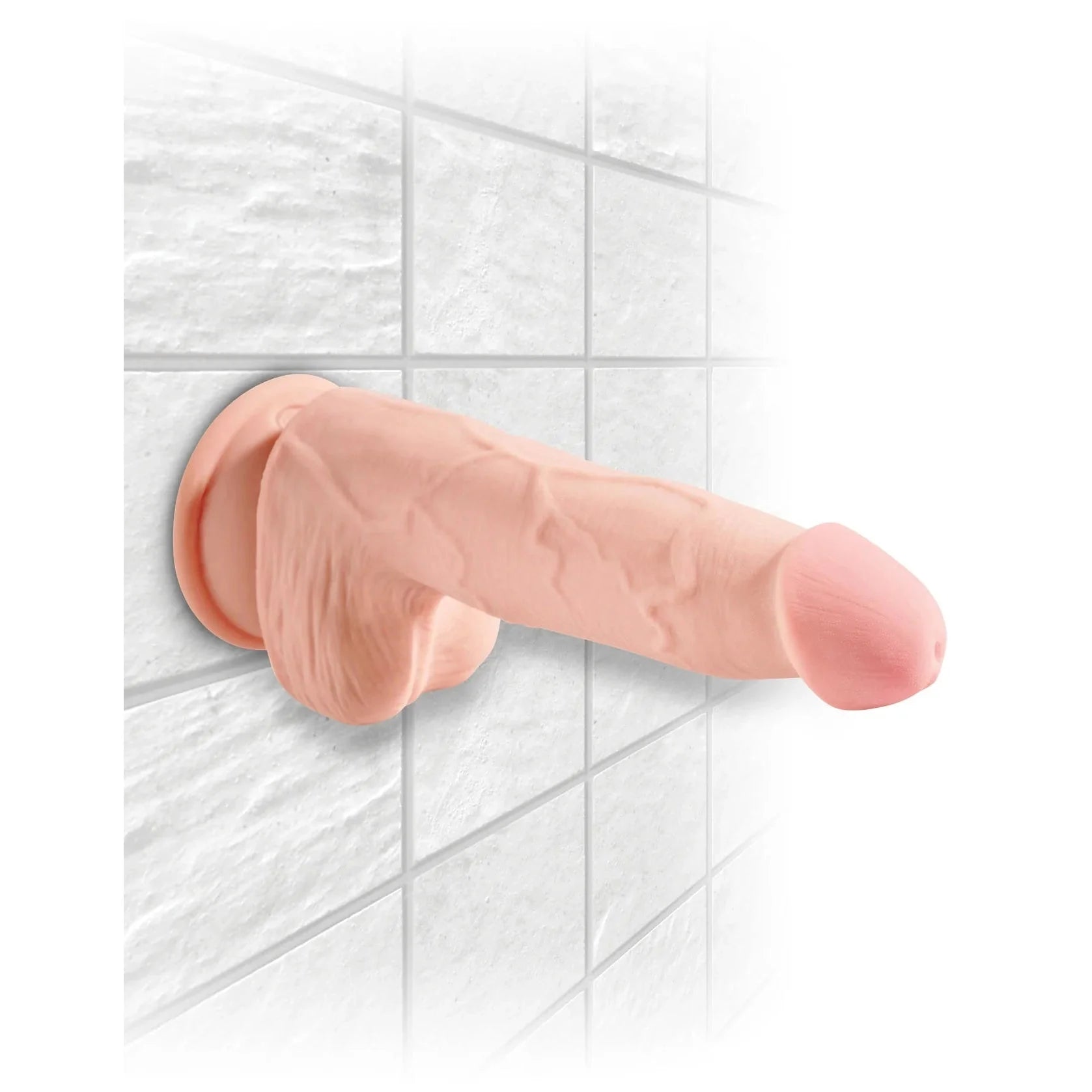 King Cock Plus Triple Density 5 Inch Dildo with Balls
