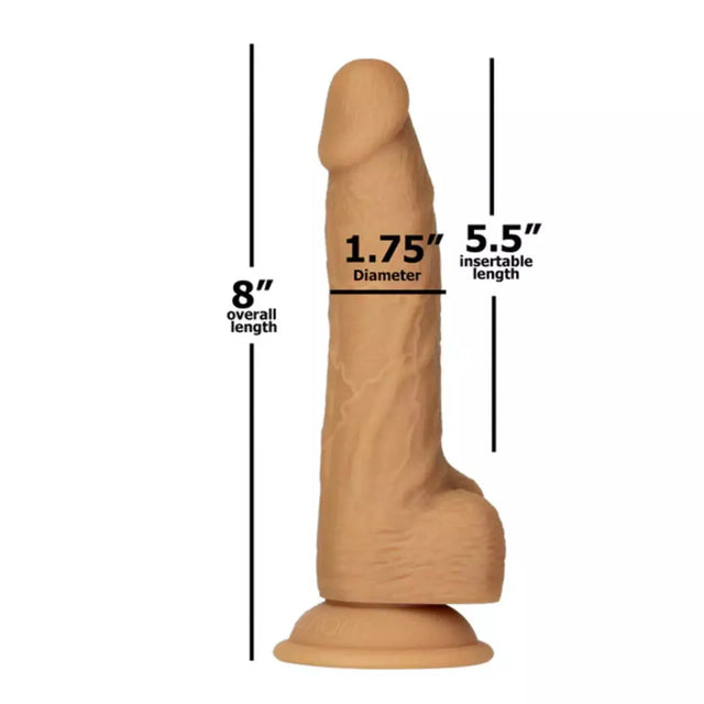 Naked Addiction 8 Inch Dual Density Silicone Dildo