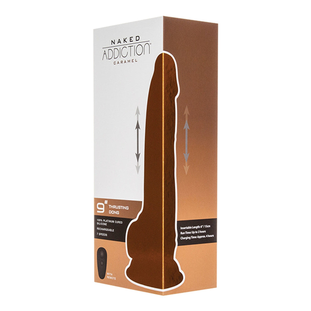 Naked Addiction 9 Inch Thrusting Dildo - Carakep