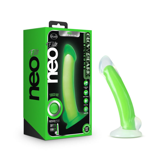 Neo Elite Glow in the Dark Omnia 7 Inch Dual Density Dildo