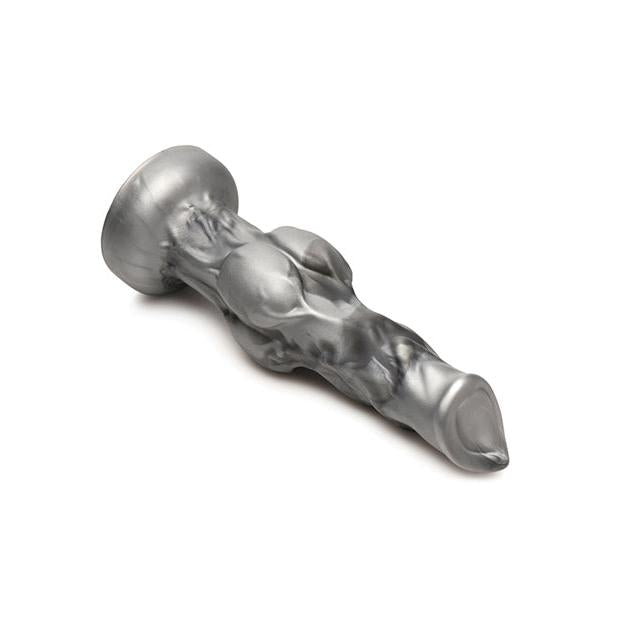 Night Prowler Silicone Silver Dildo