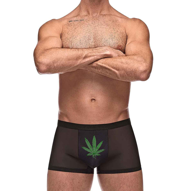 Private Screening Micro Mesh & Modal Pot Leaf