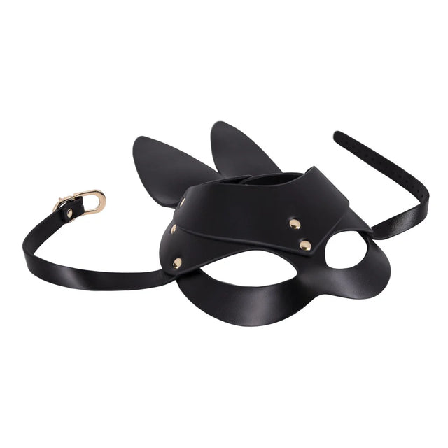 PU Leather Bunny Mask