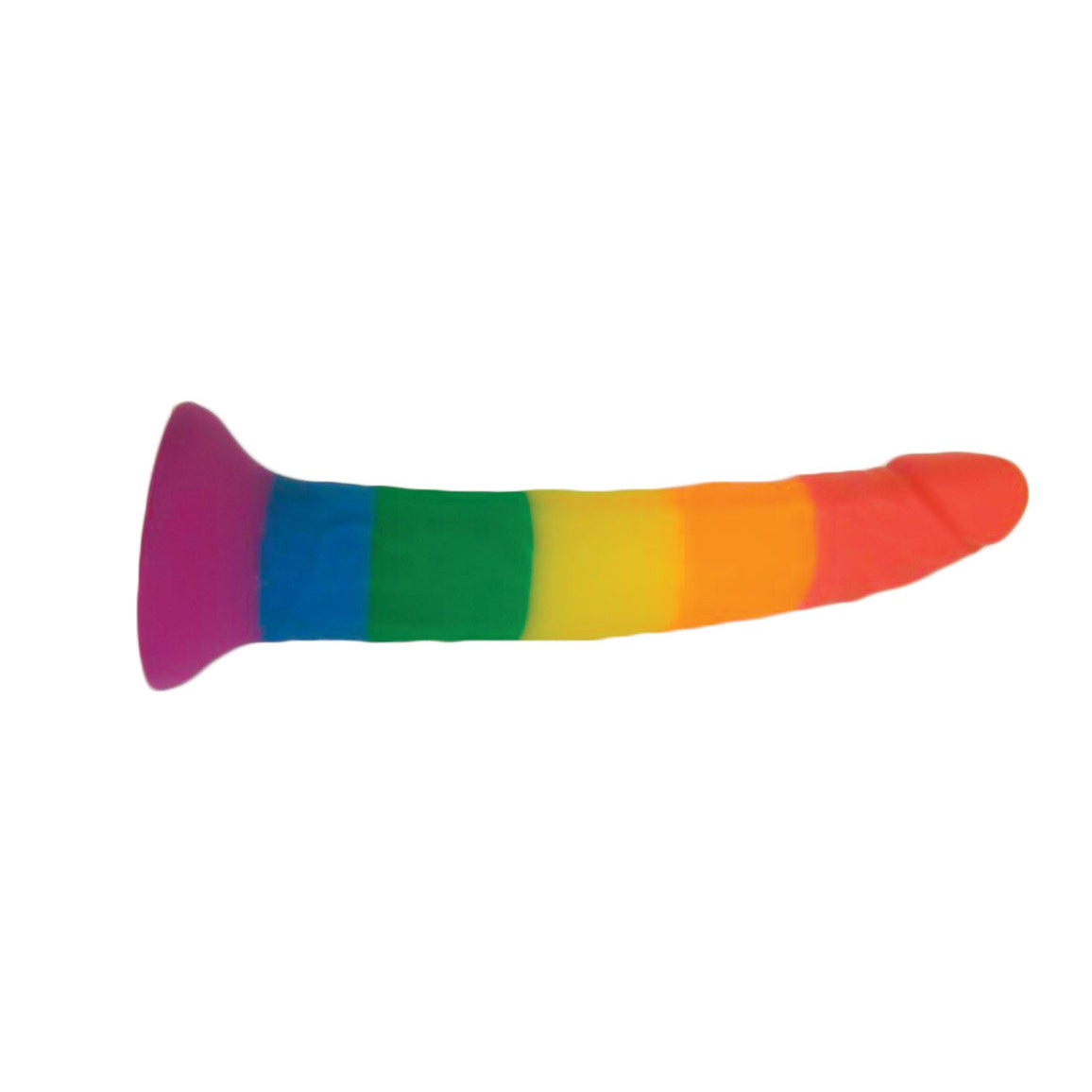 Rainbow Power Drive Strap-On Dildo with Harness