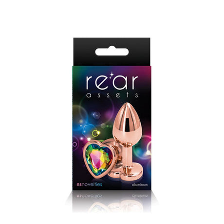 Rear Assets Aluminum Plug with Heart Gem