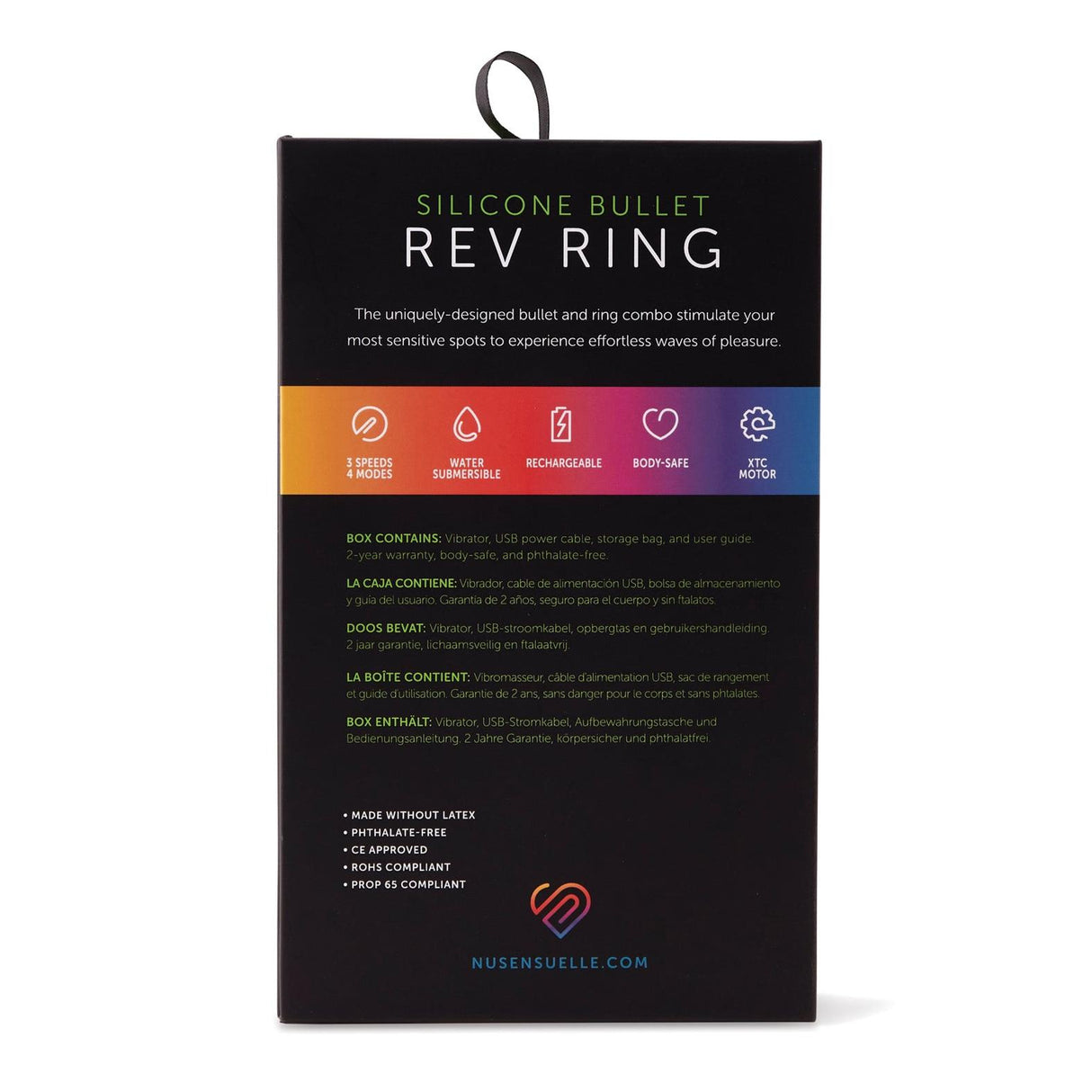 Sensuelle Silicone Vibrating Bullet Cock Ring