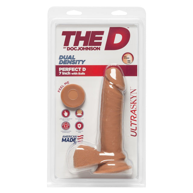 The D Dual Density ULTRASKYN Perfect D 7 Inch Dildo