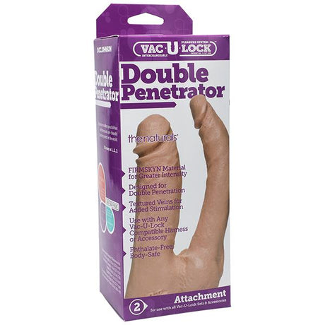 Vac-U-Lock Double Penetration Strap On Dildo
