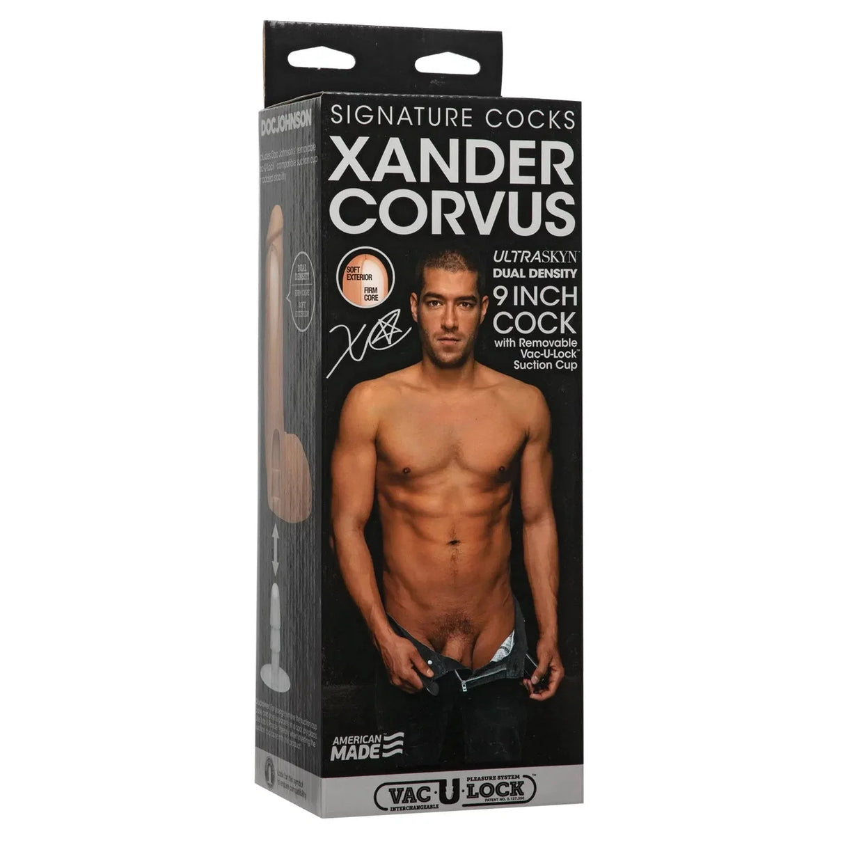 Xander Corvus ULTRASKYN 9" Vac-U-Lock Cock