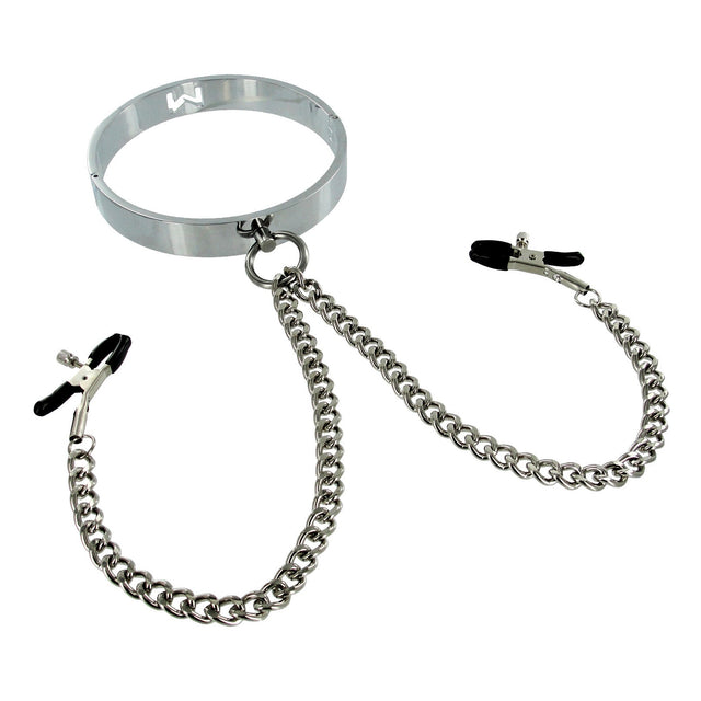 Chrome Collar with Nipple Clamps