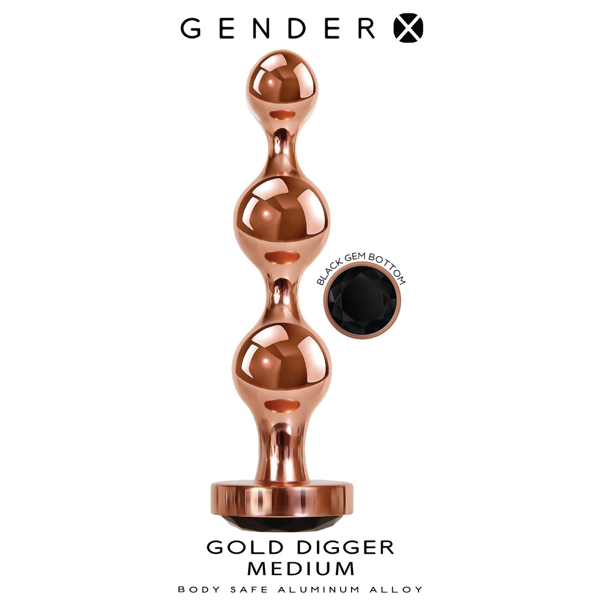 Gender X Gold Digger Beaded Plug