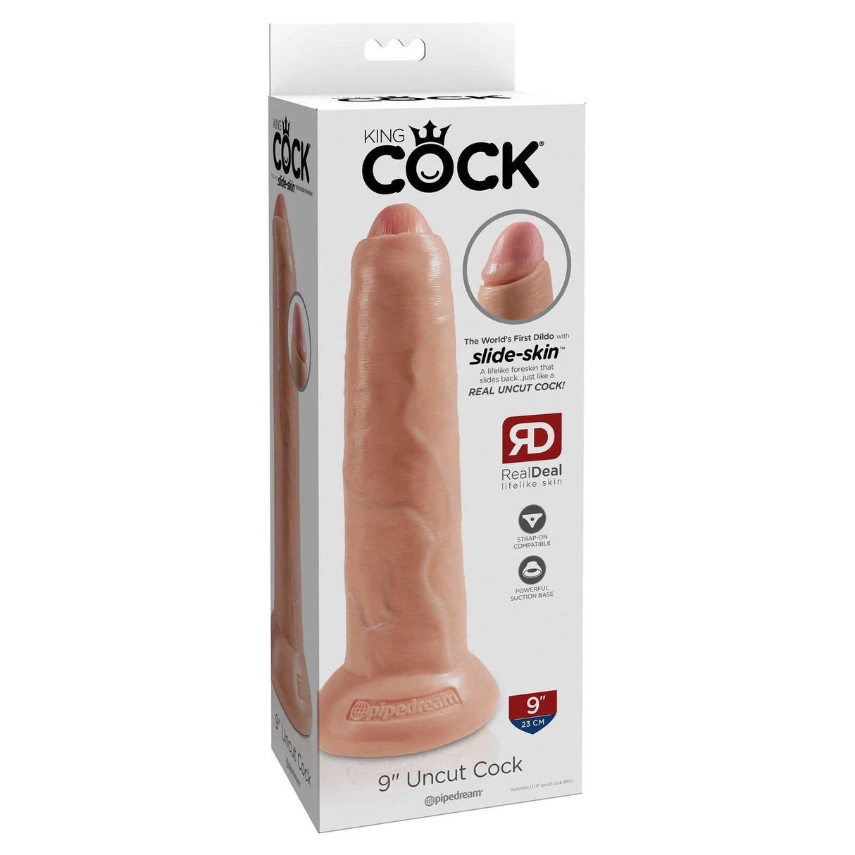 King Cock 9 Inch Large Realistic Dildo