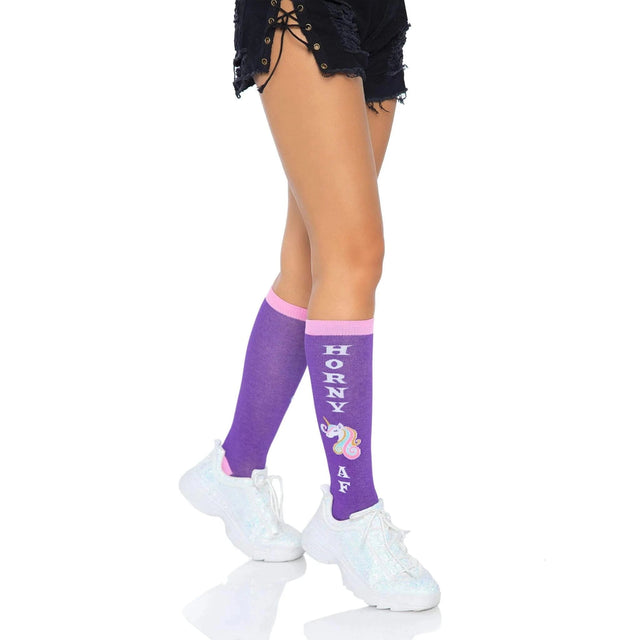 Leg Avenue Horny AF Knee Socks