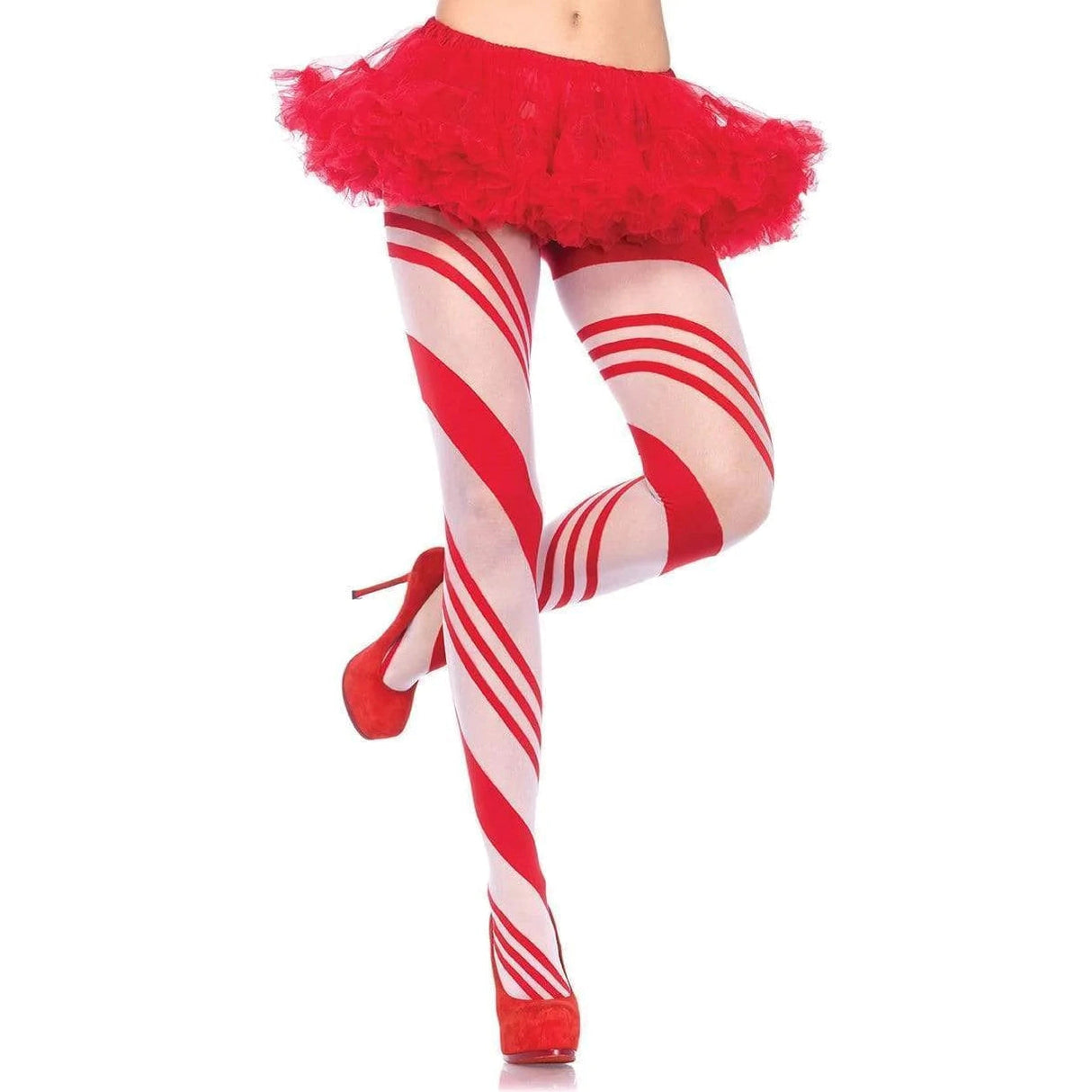 Leg Avenue Spandex Sheer Candy Striped Pantyhose