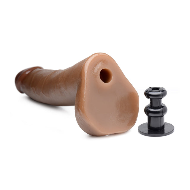 LoveBotz 8 Inch Cock Lock Brown Dildo