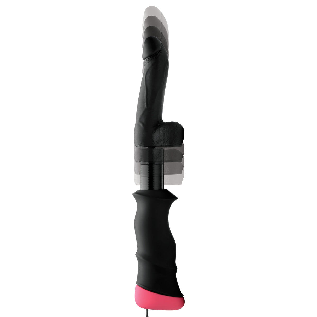 Mega-Pounder Hand-held Thrusting Silicone Dildo