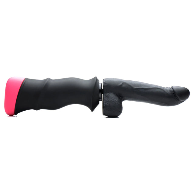 Mega-Pounder Hand-held Thrusting Silicone Dildo