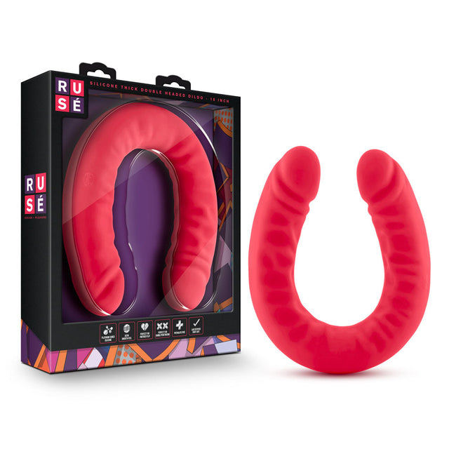 Ruse Silicone Thick Double Headed Dildo