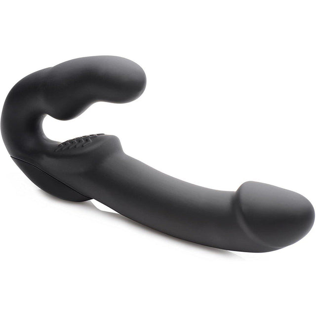 Strap U Evoke Rechargeable Vibrating Silicone Strapless Strap On