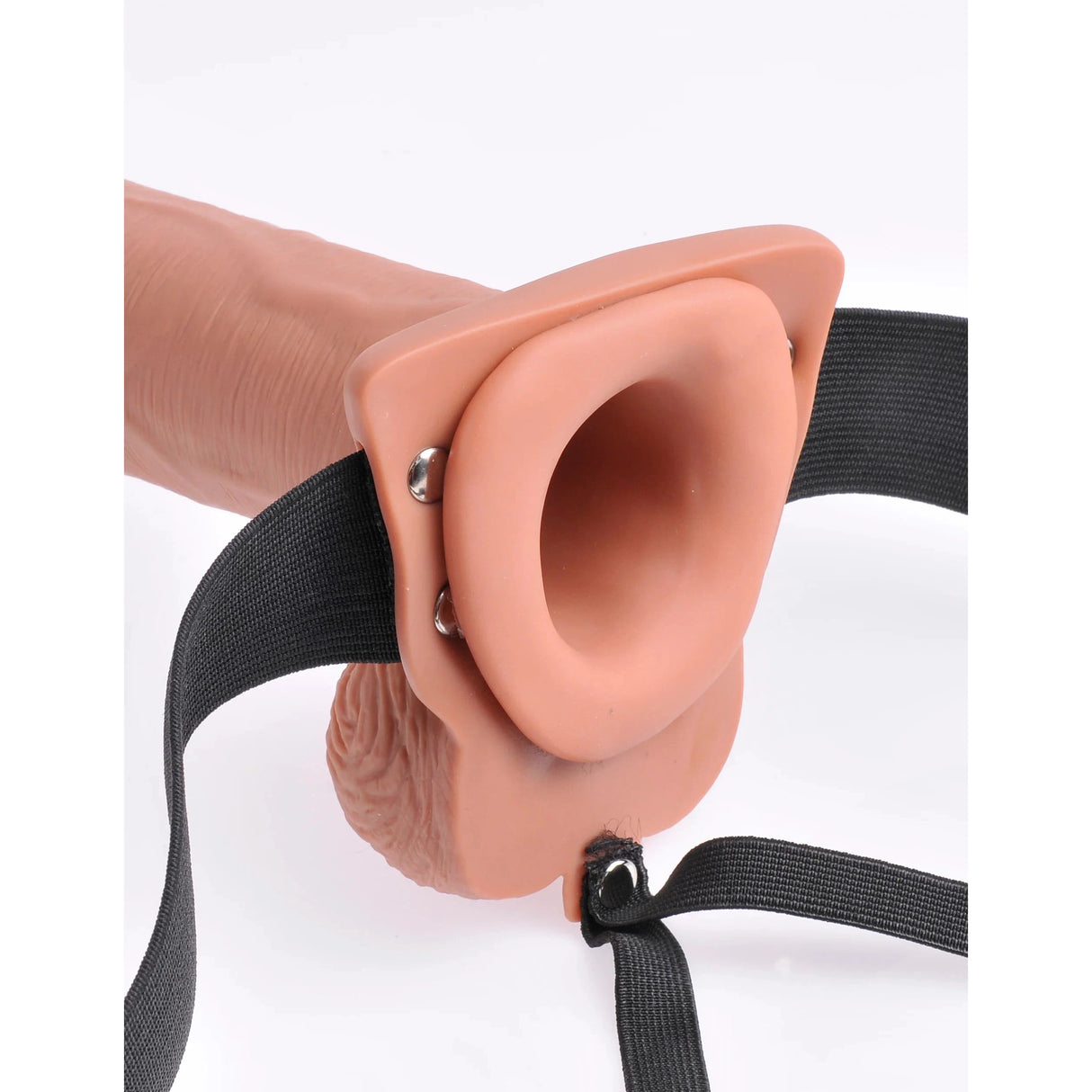 10 Inch Hollow Rechargeable Strap-On with Remote