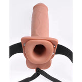 10 Inch Hollow Rechargeable Strap-On with Remote