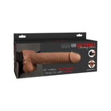 10 Inch Hollow Rechargeable Strap-On with Remote