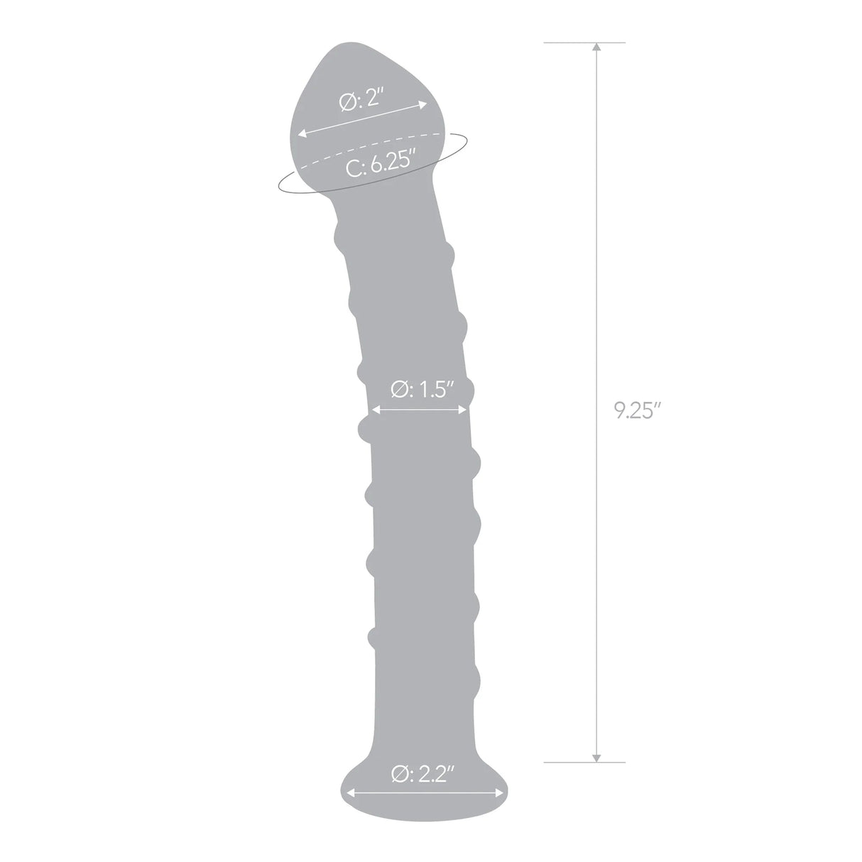 10 Inch Mr. Swirly Glass Dildo