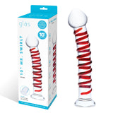 10 Inch Mr. Swirly Glass Dildo