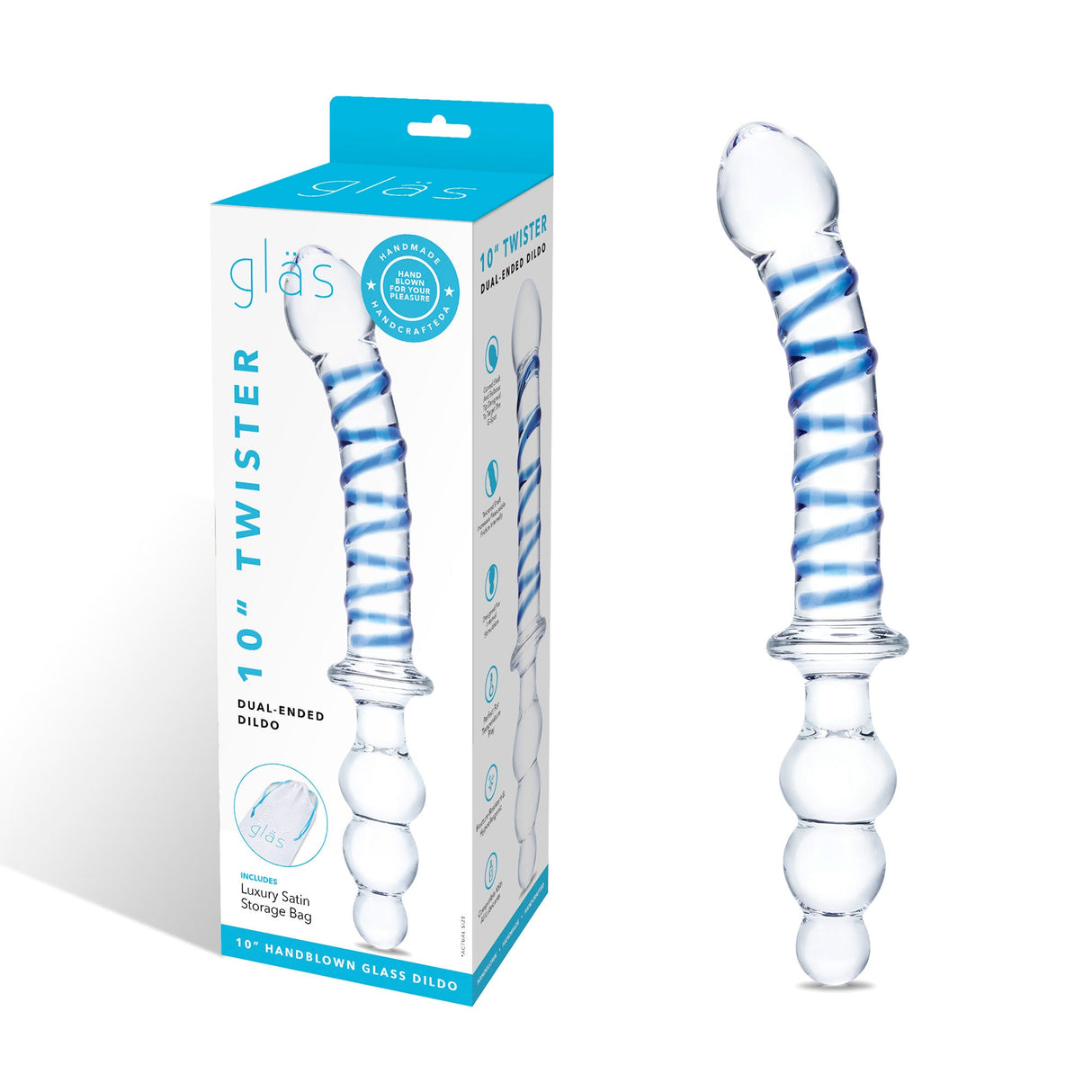 10 Inch Twister Dual-Ended Dildo