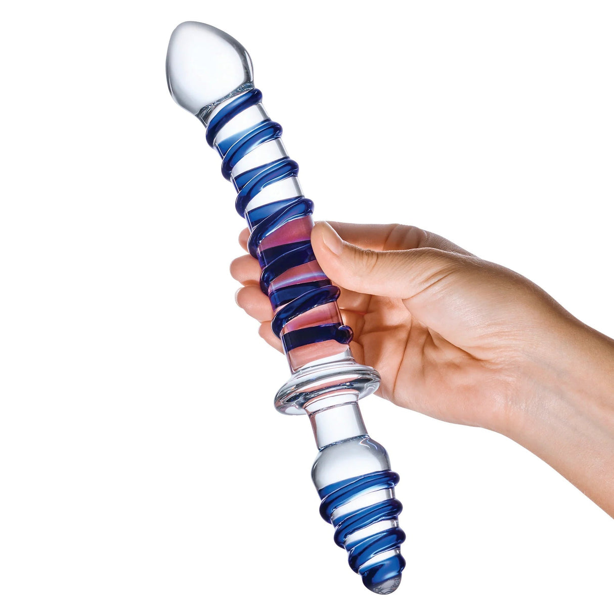 Glas 10" Mr. Swirly Double Ended Dildo