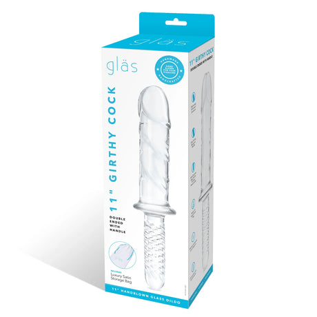 11 Inch Girthy Dildo with Handle