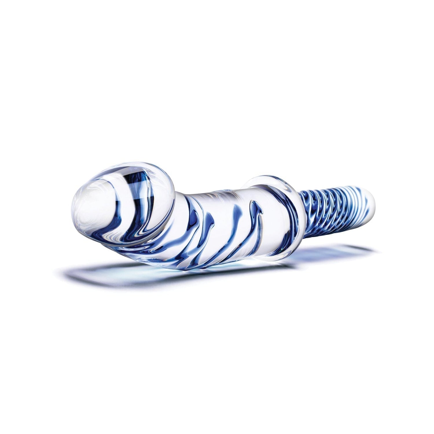 11" Realistic Double Ended Glass Dildo with Handle